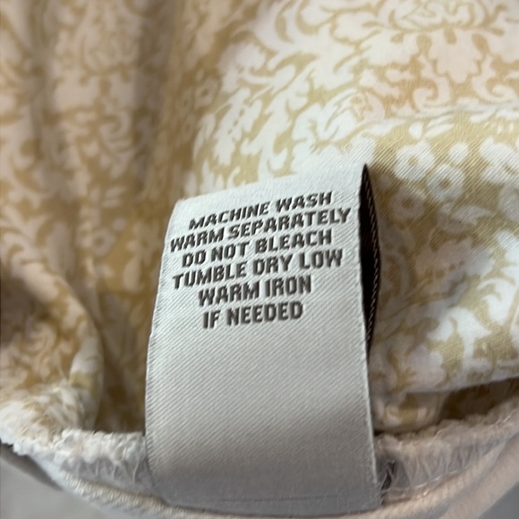 Soft Surroundings Jeans Sz 12 TALL Straight Leg High Rise Jeans WHITE - Picture 5 of 11